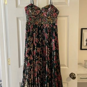 Holiday Dress - Anthropology Velvet Midi XXS